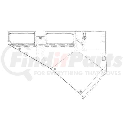 Freightliner A18-19569-004 Dashboard Cover - Top, Left Hand, Section B, Conventional, Gray