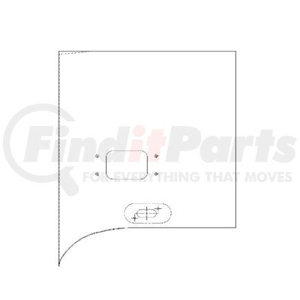 Freightliner A18-25063-002 NOSE SKIN. CONV.R.H.