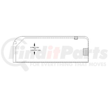 Freightliner A18-27086-002 FLR MAT,RH CONV,SILENC