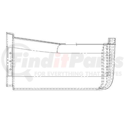 Freightliner A18-27797-000 Cowl Side Panel - Left Side, Glass Fiber Reinforced With Polyester