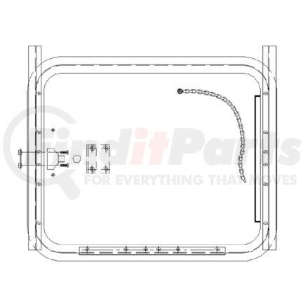 Freightliner A18-29587-002 Sleeper Baggage Compartment Door Assembly