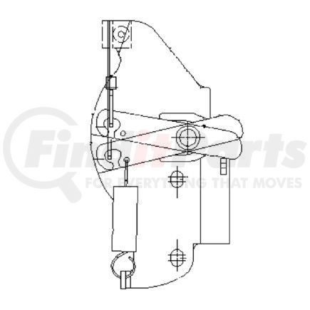 Freightliner A18-36126-001 Door Latch Assembly - Baggage, P2, Right Hand