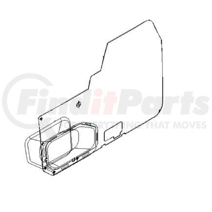 Freightliner A18-39234-002 Door Panel Cover - Tr Panel, Lh, Taupe
