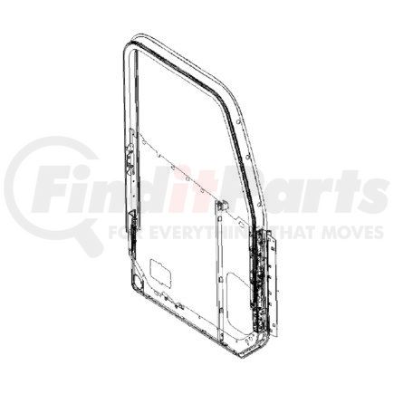 Freightliner A18-58066-001 Door Assembly - Right Hand, No Lower Window