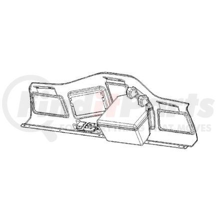 Freightliner A18-62205-402 Overhead Console - Assembly, No Lamps