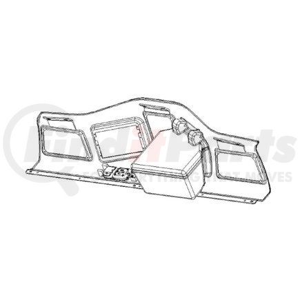 Freightliner A18-62205-505 Overhead Console Assembly - Right Hand Drive, With CB Speaker