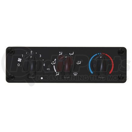 Freightliner A22-57054-007 HVAC Control Module - A/C Control Head, 3 Knob, 4 Mounting Holes