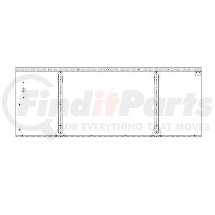 Freightliner A22-33789-000 Wind Deflector - Roof Mounted