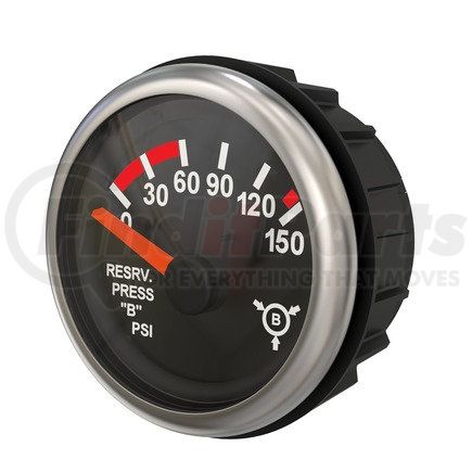 Freightliner A22-78466-000 Air Pressure Gauge - Reservoir A Pressure, Black, PSI