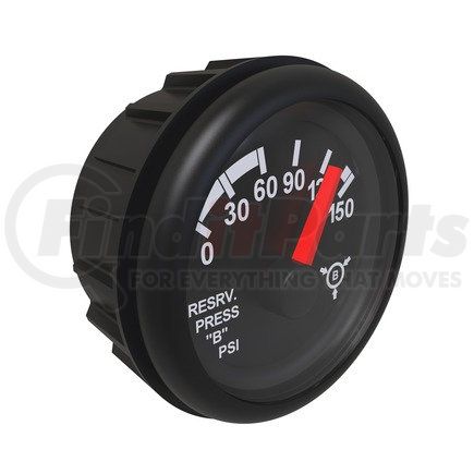 Freightliner A22-78467-000 Air Pressure Gauge - Reservoir B Pressure, Black, PSI