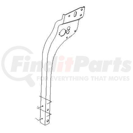 Freightliner A22-58084-003 Mud Flap Support Assembly - Front, Left Hand