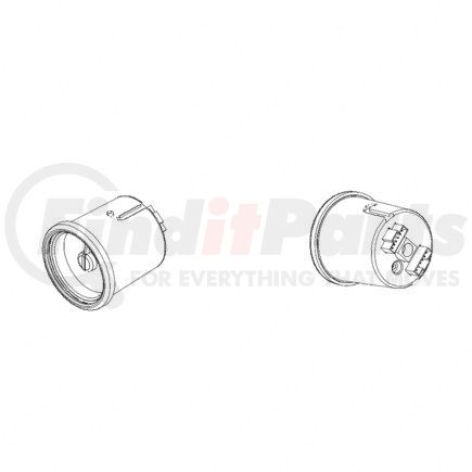Freightliner A22-59217-001 Air Pressure Gauge - Primary, ICU4, Black, Standard