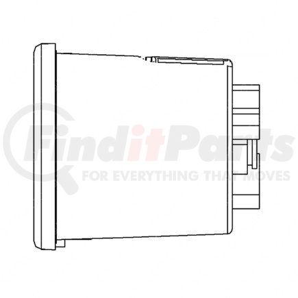 Freightliner A22-59219-301 Air Pressure Gauge - Application, ICU4, Bright, Standard