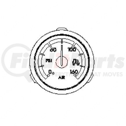 Freightliner A22-59220-101 Air Pressure Gauge