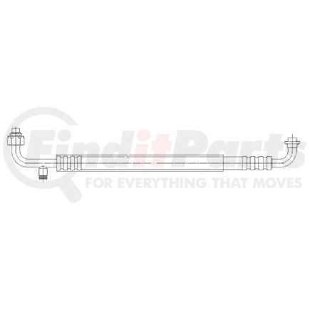 Freightliner A22-59319-001 A/C Hose - #10/12, 90 deg, 37.01 in., Assembly