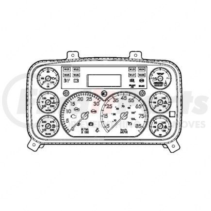 Freightliner A22-74613-020 Instrument Cluster - ICU3S, Cng, US, Air