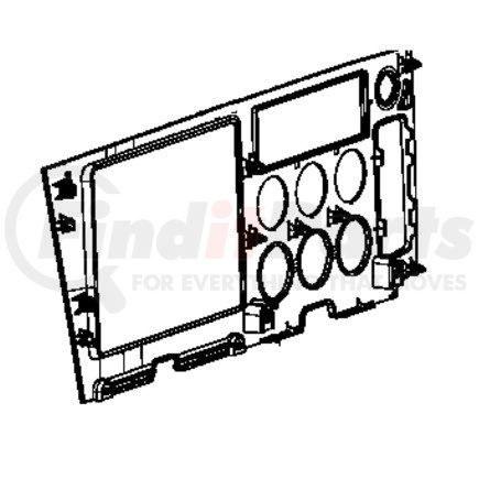 Freightliner A22-75148-001 Dasboard Panel Fascia - Aux, Upper, Premium