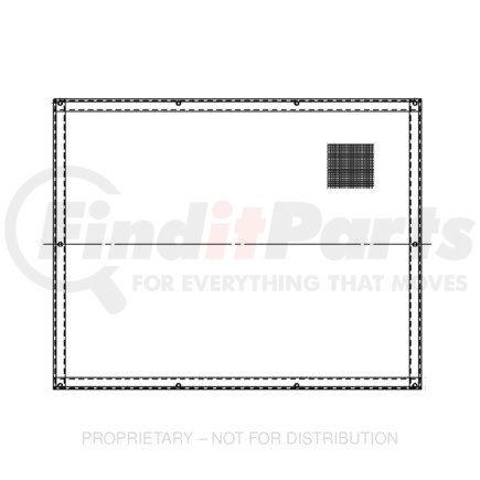 Freightliner A22-41064-002 Grille Screen - Insect/Bug Screen, Removable, Black, FLD120