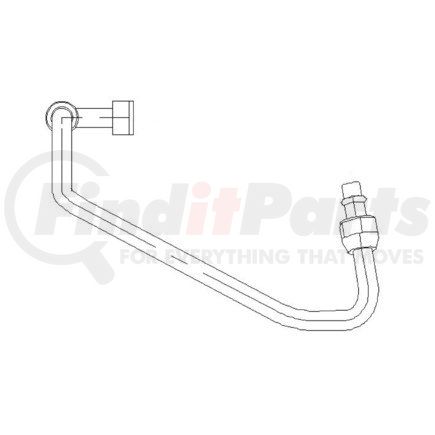 Freightliner A22-45191-001 A/C Hose Assembly - #8, 55.38, Condenser/90F