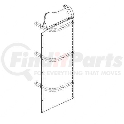 Freightliner A22-42355-002 Truck Cab Extender Fairing - Left Hand