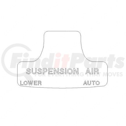 Freightliner A 681 584 62 38 Miscellaneous Label - Miscellaneous Rear Suspension, Guard