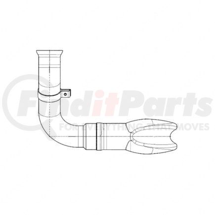 Freightliner A 956 490 59 10 EXHAUST GAS LINE