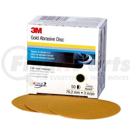 3M 00914 Hookit™ Gold Disc, 3 in, P320, 50 discs per carton, 4 cartons case