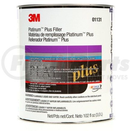3M 01131 Platinum™ Plus Filler, 1 gal