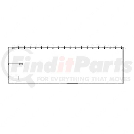 Freightliner W18-00569-013 Sleeper Divider Curtain Track Assembly