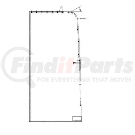 Freightliner W18-00004-044 CURT-SLEEPER LH 70R