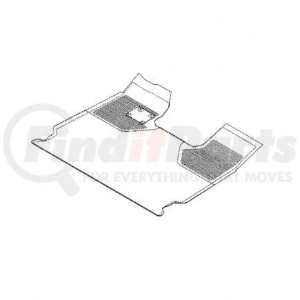 Freightliner W18-00068-220 Body Floor Covering Assembly - Carpet, Daycab