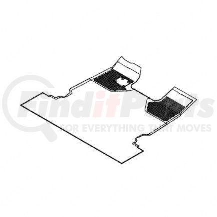 Freightliner W18-00071-459 Body Floor Covering - Carpolyethylene Terephthalate, Flex, Sleeper