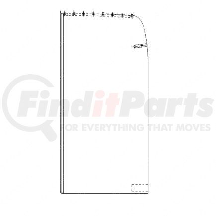 Freightliner W18-00770-003 CURTAIN-SLEEPER,48XT,PREM,RH