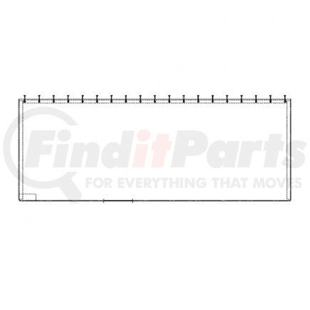 Freightliner W22-00000-000 Privacy Curtain - Cover Front