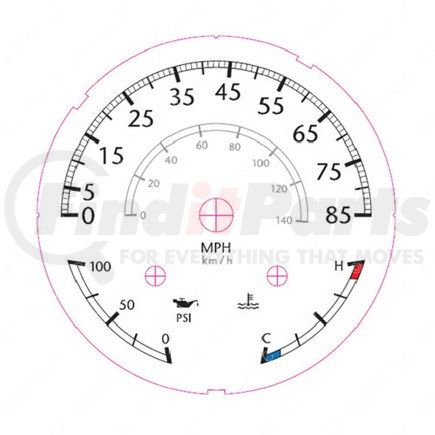 Freightliner W22-00005-036 Engine Oil Pressure Gauge