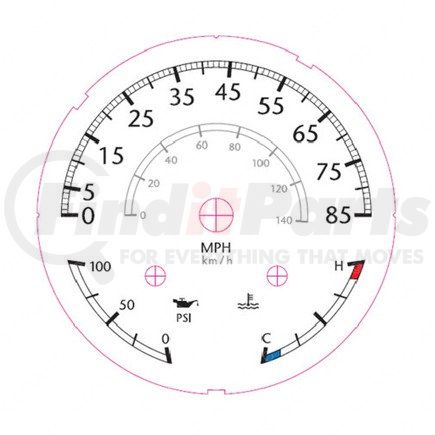 Freightliner W22-00007-028 Voltmeter Gauge - Polished