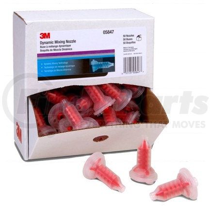 3M 05847 Dynamic Mixing System Nozzle for Fillers & Glazes, 50 nozzles per carton, 6 cartons per case