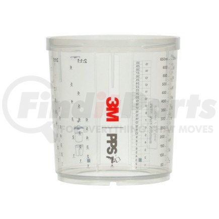 3M 26001 PPS™ Series 2.0 Cup, Standard (22 fl oz, 650 mL), 2 cups per carton, 4 cartons per case