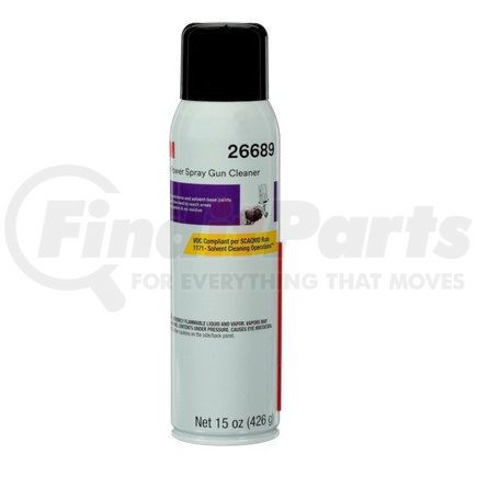 3M 26689 High Power Spray Gun Cleaner, 15 oz (426 g), 6 per case