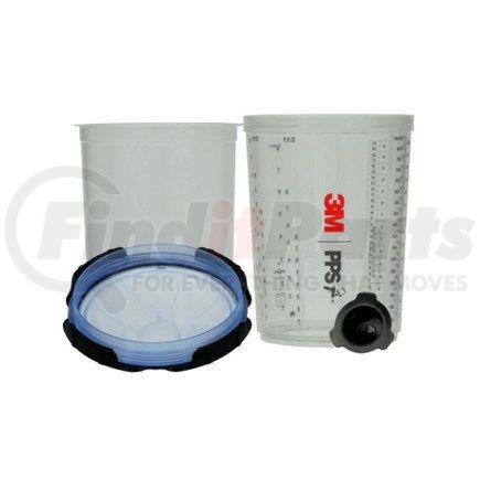 3M 26325 PPS™ Series 2.0 Spray Cup System Kit, Large (28 fl oz, 850 mL), 125 Micron Filter, 1 kit per case