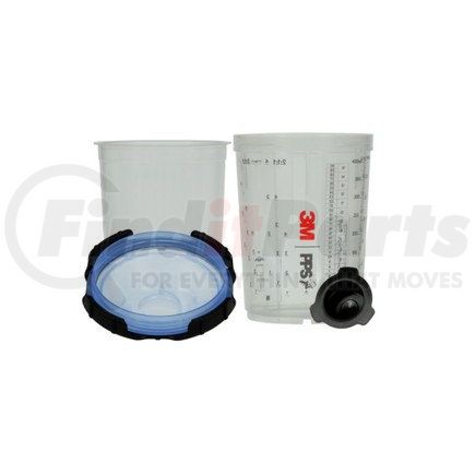 3M 26312 PPS™ Series 2.0 Spray Cup System Kit, Midi (13.5 oz, 400 mL), 125 Micron Filter, 1 kit per case