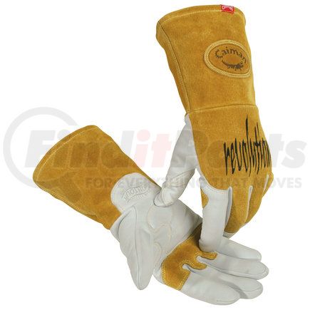 Caiman 1868-4 Welding Gloves - Medium, Gold - (Pair)