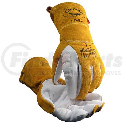 Caiman 1540-3 Welding Gloves - Small, Gold - (Pair)