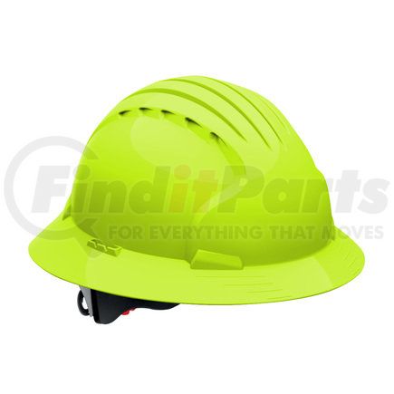 JSP 280-EV6161V-LY Evolution® Deluxe 6161 Hard Hat - Oversize-small, Neon Yellow