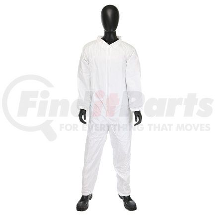 West Chester 3652/XL Coveralls - XL, White - (Case/25 each)