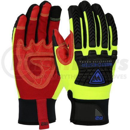 West Chester 87810/M R2™ Work Gloves - Medium, Hi-Vis Yellow - (Pair)