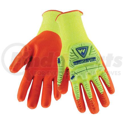 West Chester HVY710HSNFB/M R2 Work Gloves - Medium, Hi-Vis Yellow - (Pair)
