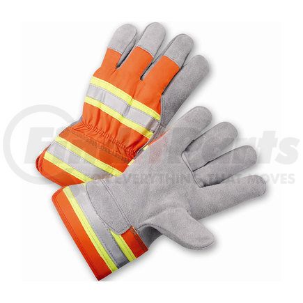 West Chester HVO500/L Work Gloves - Large, Hi-Vis Orange - (Pair)