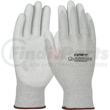 QRP PDESDNYS Qualakote® Work Gloves - Small, Gray - (Case / 120 Pair)