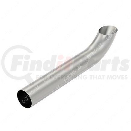 Freightliner 04-16677-038 Exhaust Stack Pipe - 4 Inch Chrome, Curved